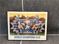 Dallas Cowboys World Champions XXX Framed Print