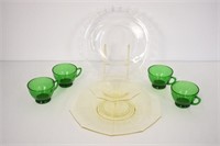 7 PIECES OF DEPRESSION GLASS