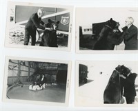 Four 3.5x5in black and white photos February 1961