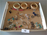 Assorted Costume Earrings & Other