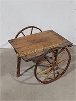 2 Wheel VTG Wood Cart