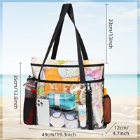 TINYAT Beach Tote Bag Waterproof