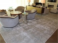 Mansour Modern  Sloane grey area rug