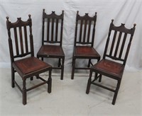 Set of Four Oak Dining Chairs