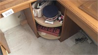 Corner Sewing Desk with misc inside