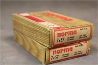 (2) Boxes Norma 7x57 Rifle Ammunition