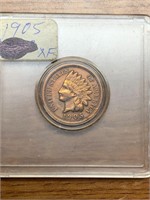 1905 One Cent Indian Head Penny