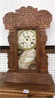 OAK GINGERBREAD MANTLE CLOCK