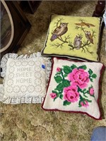 3 Decorative Handmade Pillows
