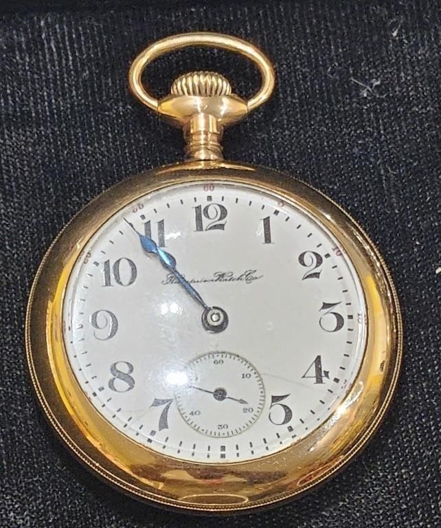 Antique Goldplated 1900s Hampden Pocketwatch