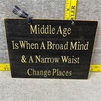 Wall Sign: "Middle Age"