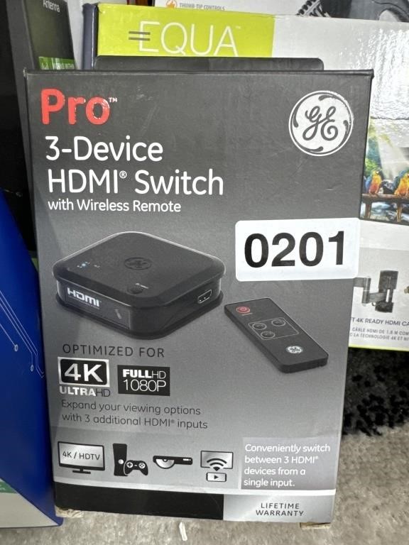GE HDMI SWITCH RETAIL $30