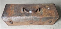 Vintage Metal Toolbox with Bunch of Screwdrivers