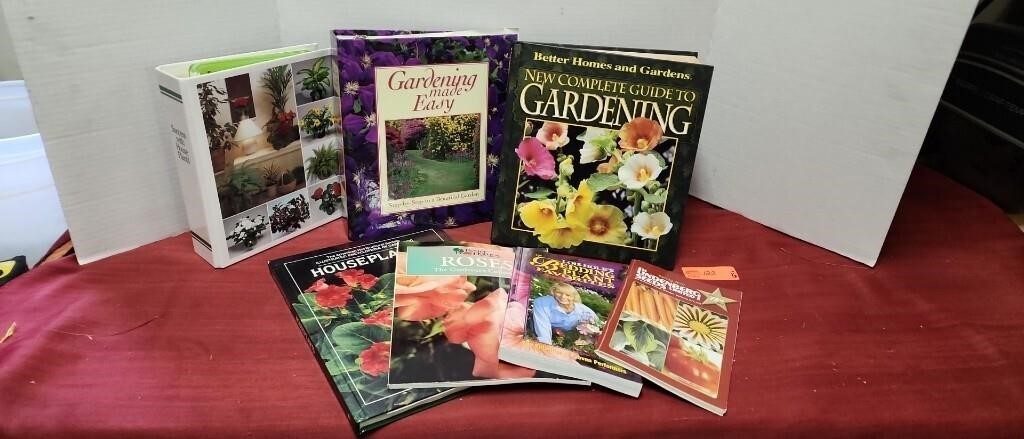 Gardening manuals and books.