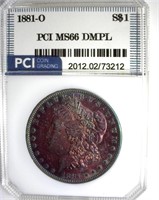 1881-O Morgan MS66 DMPL LISTS $18500 IN 65+