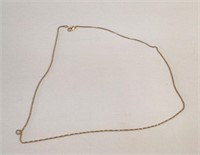 18.5" long 14k Gold Necklace