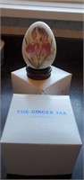 Beautiful porcelain egg from the ginger jar