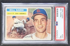 Bill Sarni 1956 Topps #247 Gray Back Baseball Card