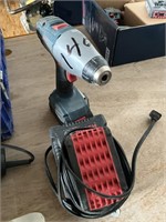 Bosch drill, charger and two drills