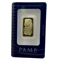1/2oz Gold Pamp Suisse Lady Fortuna Assay