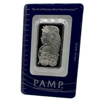 1 Oz Platinum Pamp Suisse Fortuna Bar Assay