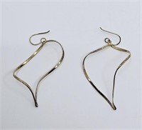 Sterling Silver Gold Plated Earrings