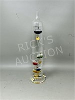 Galileo thermometer - 12" tall