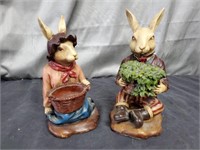 2 Piece Rabbit Decorations
