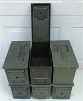 (6) 50 Caliber Ammo Cans