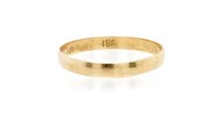 Yellow gold ring (band)