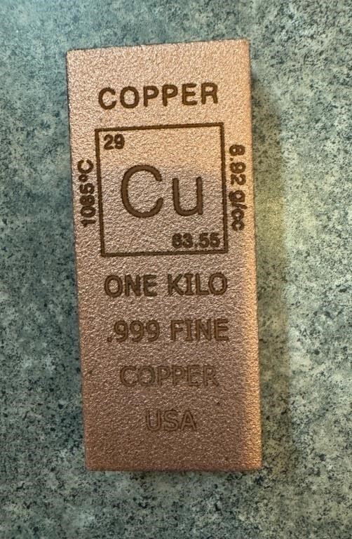 ONE KILO COPPER BAR