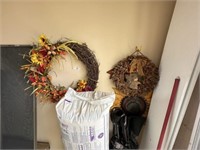 Wreaths & Welcome Sign