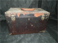 Leather Wrapped Sewing Box
