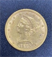 1895 Liberty Head Variety 2 $10 Gold Coin