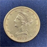 1888 Liberty Head Variety 2 $10 Gold Coin