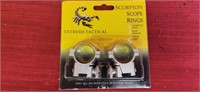 Extreme Tactical Scorpion 1 in scope rings