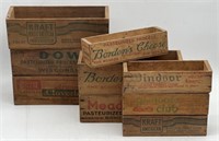 (SM) Vintage Cheese Boxes Including Bordens ,