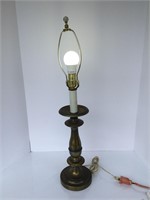 Brass Lamp 28 inches Tall Works No Shade