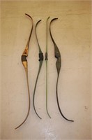 Lot of (4) Recurve Bow Parts - Varoius Lengths