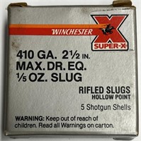 Winchester .410 Rifled Hollow Point Slugs 1/5 OZ