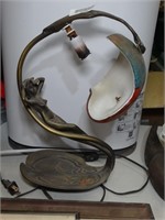 Art Deco Mermaid Lamp / Broken Shell Globe