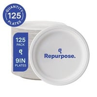 Repurpose Compostable 9 Plates  125 Count