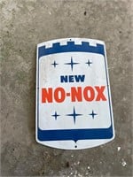 2 New No-Nox Porcelain Signs