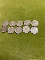 10 Susan B Anthony Dollar Coins