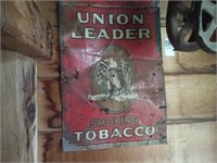 Union leader tobacco sign
