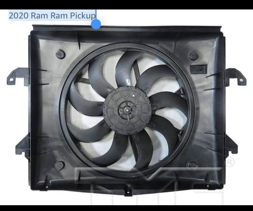 2013-2019 ram cooling assembly fan