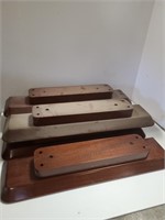 (5) Wood Base Stands