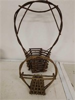 2 Unique Twig Baskets