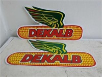 2 24in. DeKalb Perforated Poly Signs