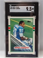 1989 Topps Traded Barry Sanders RC 83T SGC 9.5